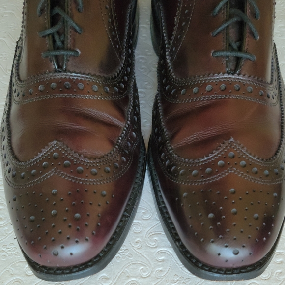 Allen Edmonds Fairhaven Mens Wingtip Dress Shoes Size 8 Dark brown/mahog… - Picture 3 of 16